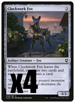 MTG | Clockwork Fox (x4 Playset) | (NM) Commander Legends: Baldur's Gate - Image 1