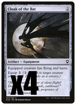 MTG | Cloak of the Bat (x4 Playset) | (NM) Commander Legends: Baldur's Gate - Image 1