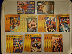 Vintage Marvel Overpower CCG Thor Hero Card & COMPLETE FIRST SET of Specials - Image 1