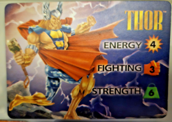 Vintage Marvel Overpower CCG Thor Hero Card & COMPLETE FIRST SET of Specials - Image 2