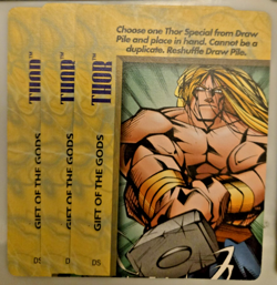 Vintage Marvel Overpower CCG Thor Hero Card & COMPLETE FIRST SET of Specials - Image 5
