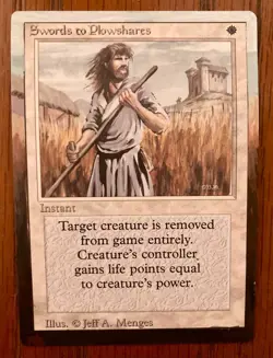 Swords to Plowshares (Revised) ALTERED with floating borders. Multiple available - Image 1