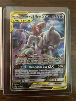 Pokemon Mewtwo & Mew GX SM191 TAG TEAM Promo Holo SM191 SM English - Image 1