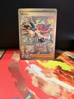 Pokemon TCG Miriam Card 251/198 Scarlet Violet SIR, Near Mint Condition - Image 1