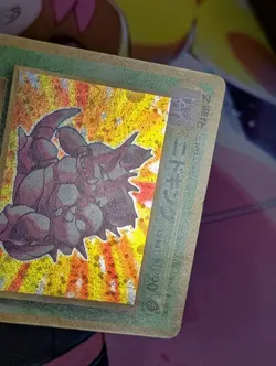 Nidoking Holo Pokemon TCG Japanese Base Set No. 034 LP/MP - Image 2