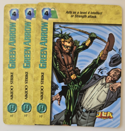 Vintage DC Comics Overpower CCG Green Arrow Hero + 4 Specials 13 Card Lot - Image 4