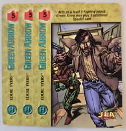 Vintage DC Comics Overpower CCG Green Arrow Hero + 4 Specials 13 Card Lot - Image 5