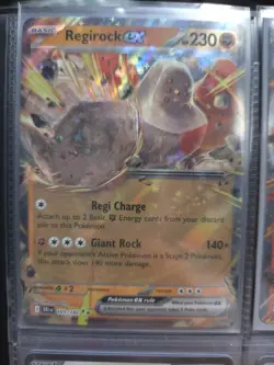 Regirock EX Double Rare Holo Pokemon TCG SV Destined Rivals 101/182 NM - Image 1