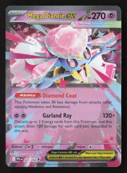 Mega Diancie ex Double Rare Holofoil PFL 041/094 NM Pokemon TCG - Image 1