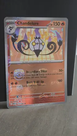Pokemon TCG White Flare Chandelure Master Ball Holo 018/086 NM/M - Image 2