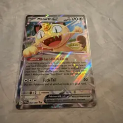 Meowth ex 062/088 Me03: Perfect Order Holo Pokemon NM - Image 1