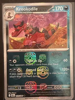 2025 Pokemon Black Bolt Krookodile (Master Ball) 059/086 NM - Image 1