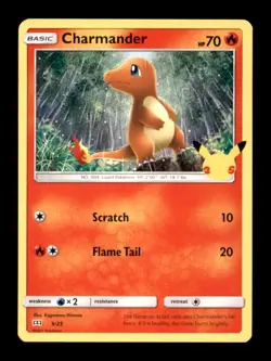 CHARMANDER 009/025 P MCDONALD'S 25TH ANNIVERSARY PROMOS POKEMON NM/M - Image 1