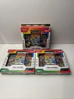 Pokemon First Partner Illustration Collection Sealed 3 Boxes - Image 1