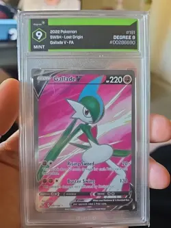 Pokemon Gallade V Full Art Lost Origin 181/196 Ultra Rare Holo Degree 9 - Image 1