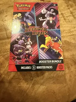 Pokemon Scarlet & Violet Destined Rivals Booster Bundle, Sealed, 6-Pack - Image 1