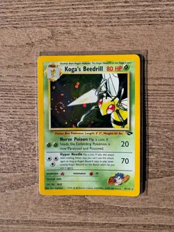Pokemon TCG WOTC Gym Challenge Koga’s Beedrill 9/132 Holo - Image 1