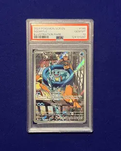 PSA 10 Squirtle #148 Stellar Crown 2024 Pokemon GEM MINT - Image 1