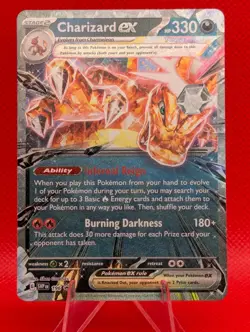 CHARIZARD EX 196 HOLO SCARLET & VIOLET PROMO POKEMON NM/M CHARIZARD EX 196 - Image 1