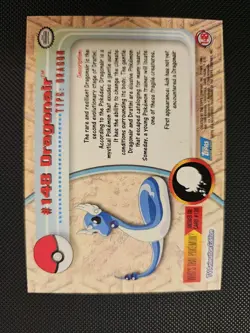 LP 2000 Topps Pokemon TV Series 3 Non Holo #148 Dragonair Blue Label - Image 4