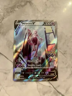 Pokemon Mewtwo V 072/078 Pokemon GO Ultra Rare Full Art Holo Read Description - Image 1