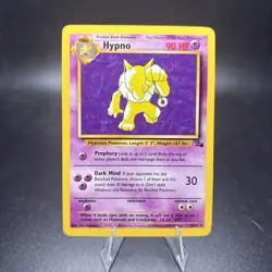 Pokemon TCG Hypno Fossil 23/62 Unlimited Non-Holo Rare NM -c - Image 1