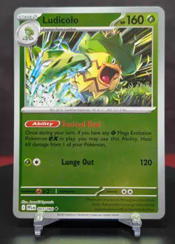 Pokemon Ludicolo #007/094 English Phantasmal Flames Reverse Holo - Image 1