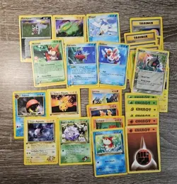 Vintage Pokemon Tcg Lot 30 Cards Some 1st Ed e-reader Neo Gym Mostly NM LOT C - Image 1