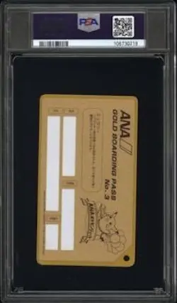 PSA 10 Mewtwo ANA Pokemon Jet Gold Boarding Pass No.3 Promo Japanese Card 1998 - Image 2