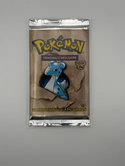 Pokemon (WOC06071) Fossil 1st Editon Booster Pack - New - Sealed - Lapras Art - Image 1