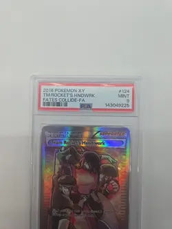 Pokemon TCG Team Rocket's Handiwork Full Art 124/124 Fates Collide Holo PSA 9 - Image 3