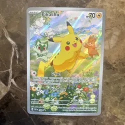 Pokemon Pikachu Promo Full Art Holo 70 HP Sv: Scarlet & Violet 088 - Image 1
