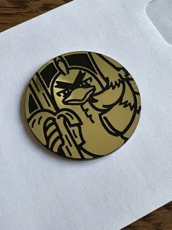 Pokemon Sirfetch'd Jumbo Flipping Coin - Image 1
