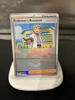 Pokemon TCG Professor's Research Prismatic Evolutions Poke Ball Holo 122/131 - Image 1