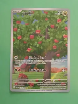Pokemon Scarlet & Violet Twilight Masquerade Applin 185/167 Illustration Rare - Image 1