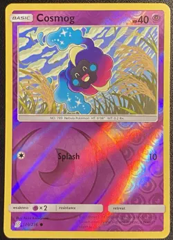Cosmog Reverse Holo Common 100/236 Pokemon TCG Sun & Moon Unified Minds NM - Image 1