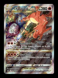 Damaged (See Description) CHARIZARD VSTAR SWSH262 HOLO PROMO POKEMON HOLO - Image 1