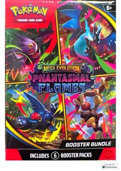 Pokemon Mega Evolution Phantasmal Flames Booster Bundle Sealed - Image 1
