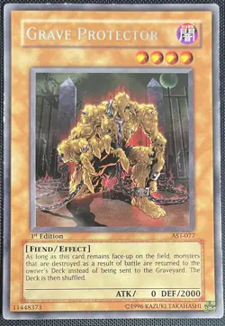Yu-Gi-Oh Grave Protector AST-077 Ancient Sanctuary 1st Edition EN Vintage - Image 1
