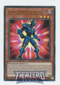 Yugioh Vision HERO Multiply Guy GFP2-EN056 Ultra Rare 1st Edition Near Mint - Image 1