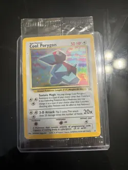 2000 Pokemon WOTC Black Star Promo -Cool Porygon- #15 SEALED - Image 1