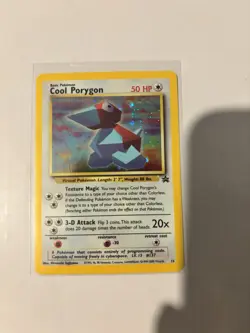 Pokemon TCG Cool Porygon #15 Black Star Promo Wotc Swirl Holo Sealed NM - Image 1