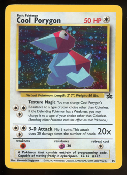 Pokemon - WOTC Black Star Promo - Cool Porygon - #15 - Image 1