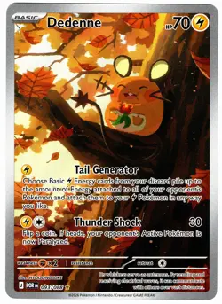 Pokemon Card DEDENNE 093/088 Holo Full Art Illustration Rare PERFECT ORDER - Image 1