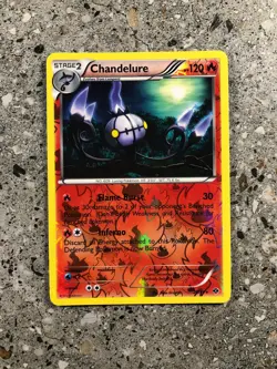 Pokemon TCG Cards Chandelure 20/99 Next Destinies Reverse Holo Rare NM - Image 1