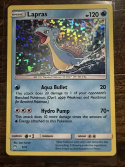 Lapras 005/012 Promo McDonald's Promos 2019 Pokemon Card - Image 1