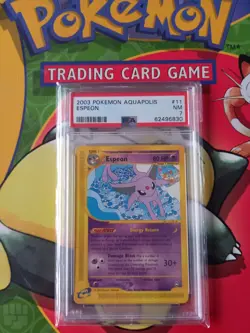 Espeon 11/147 Rare PSA 7 NM Aquapolis Pokemon Card - Image 1