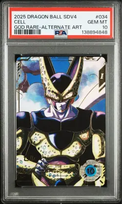 PSA 10 Cell SDV4-034 2025 Dragon Ball Super Divers Card Japanese - Image 1