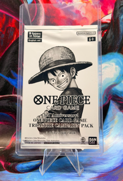 One Piece Card Game 3rd Anniversary Treasure Campaign Pack Sealed - Image 1