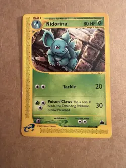 Pokemon TCG Skyridge Nidorina 83/144 Common Non Holo Card MP - Image 1